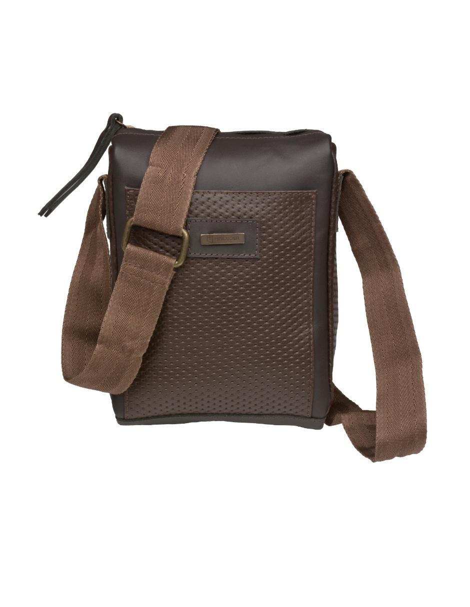 Bolsa messenger de piel para hombre