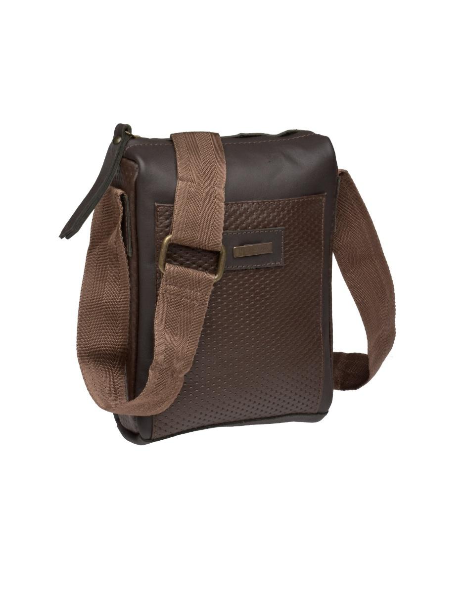 Bolsa messenger de piel para hombre