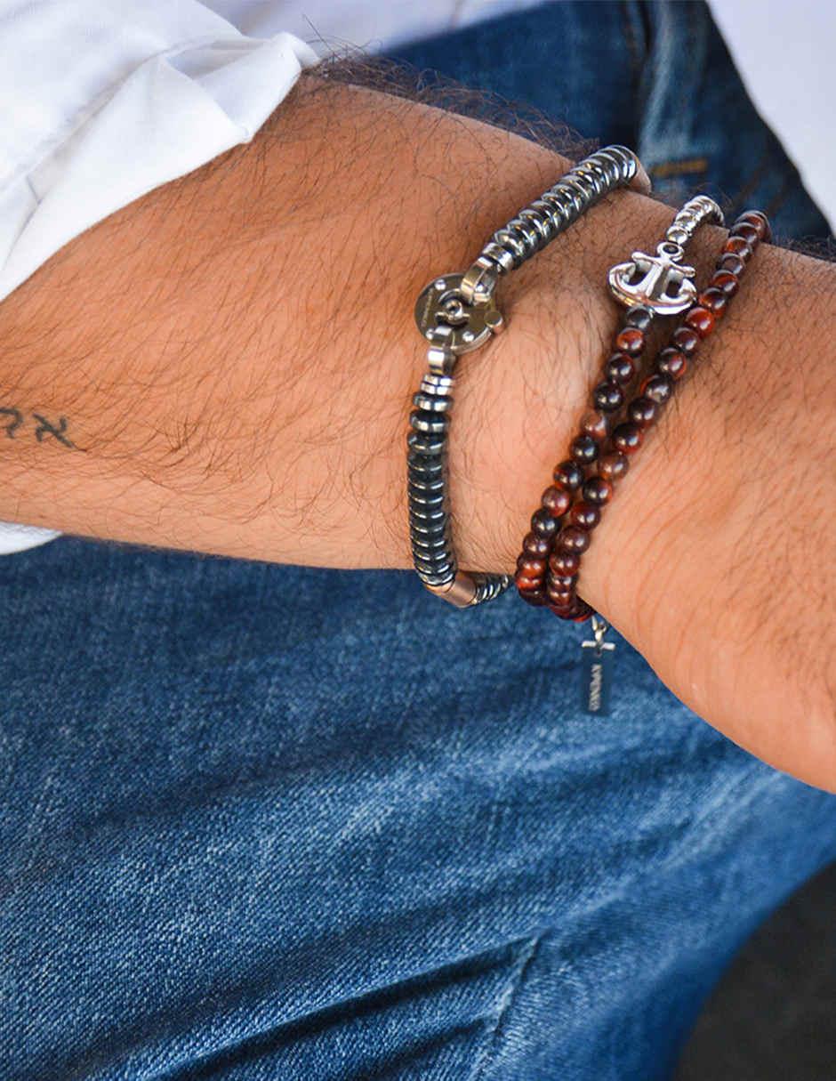 Pulsera acabado acero