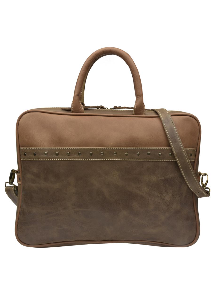 Bolsa messenger de piel para hombre