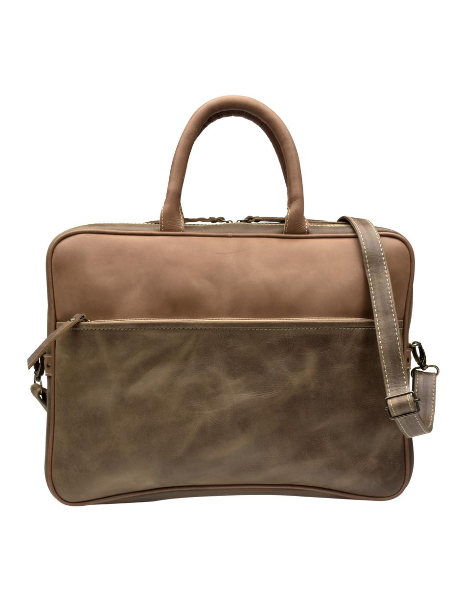 Bolsa messenger de piel para hombre