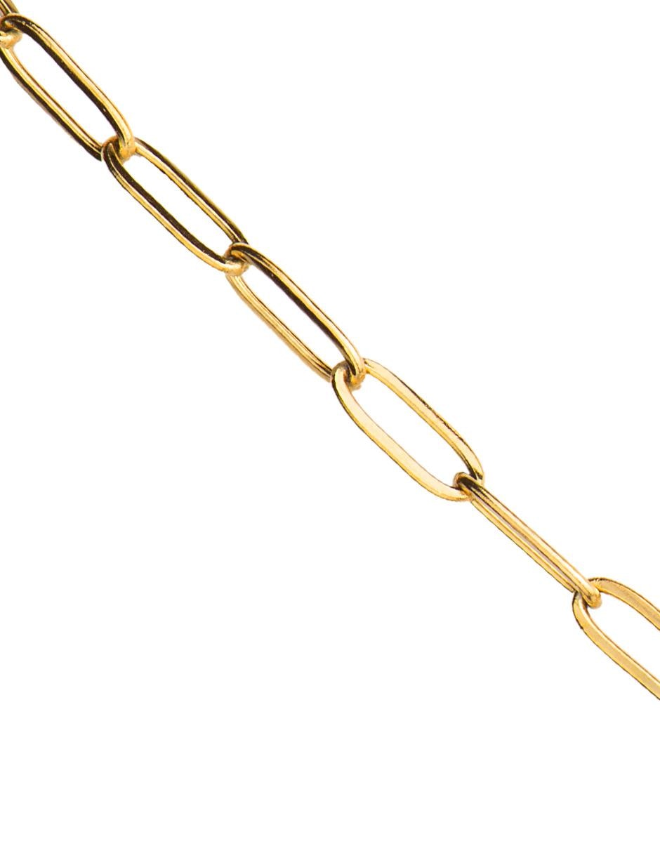 Cadena de acero inoxidable en baño de oro 18 k para hombre 2