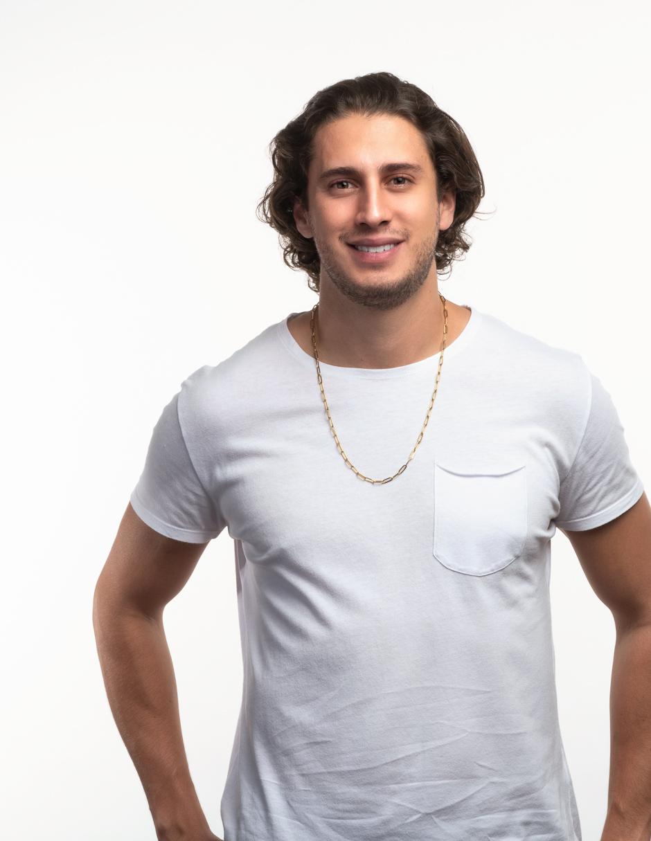 Cadena de acero inoxidable en baño de oro 18 k para hombre 5