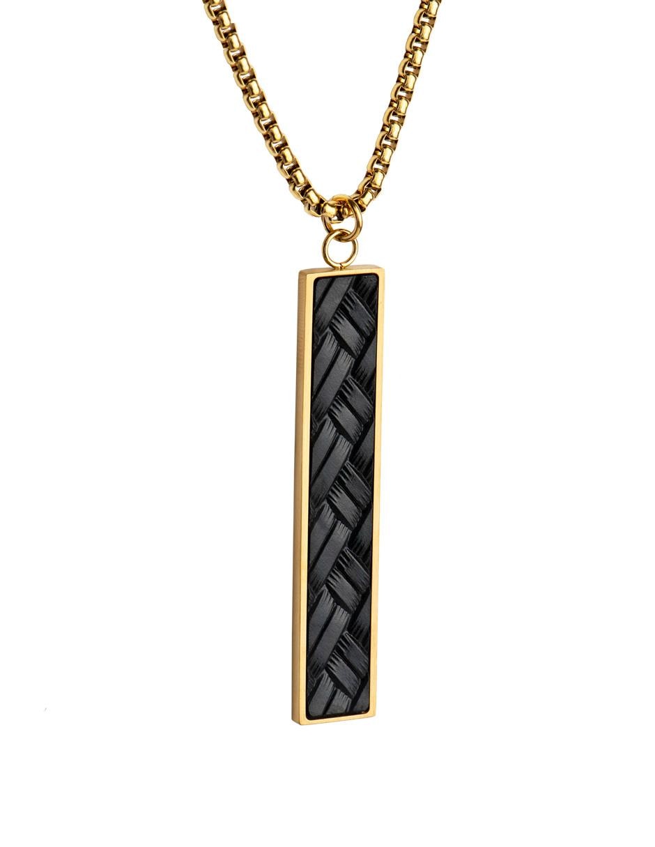 Collar de acero inoxidable en baño de oro 18 k 5