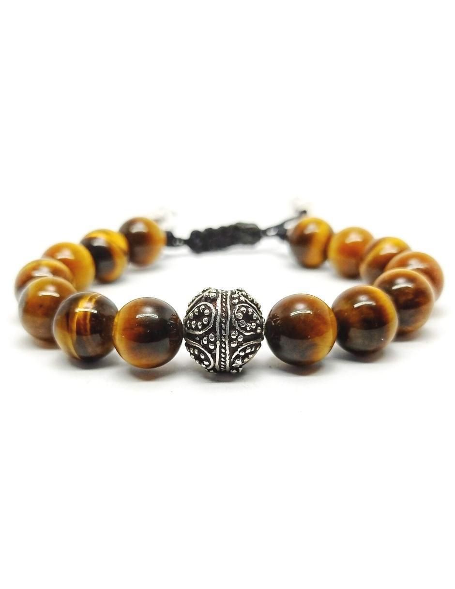 Pulsera de plata con acabado brillante