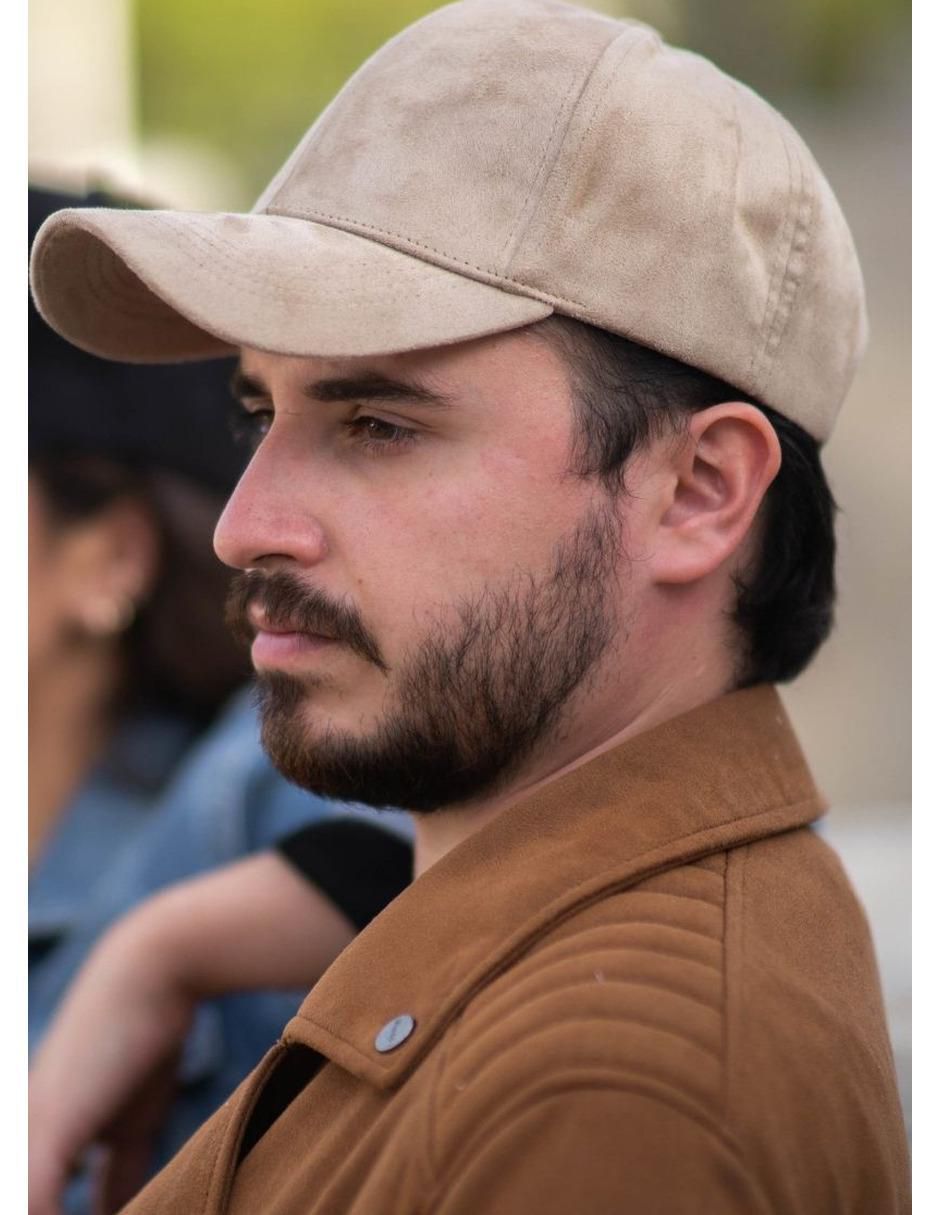 Gorra visera curva hebilla casual para adulto 2