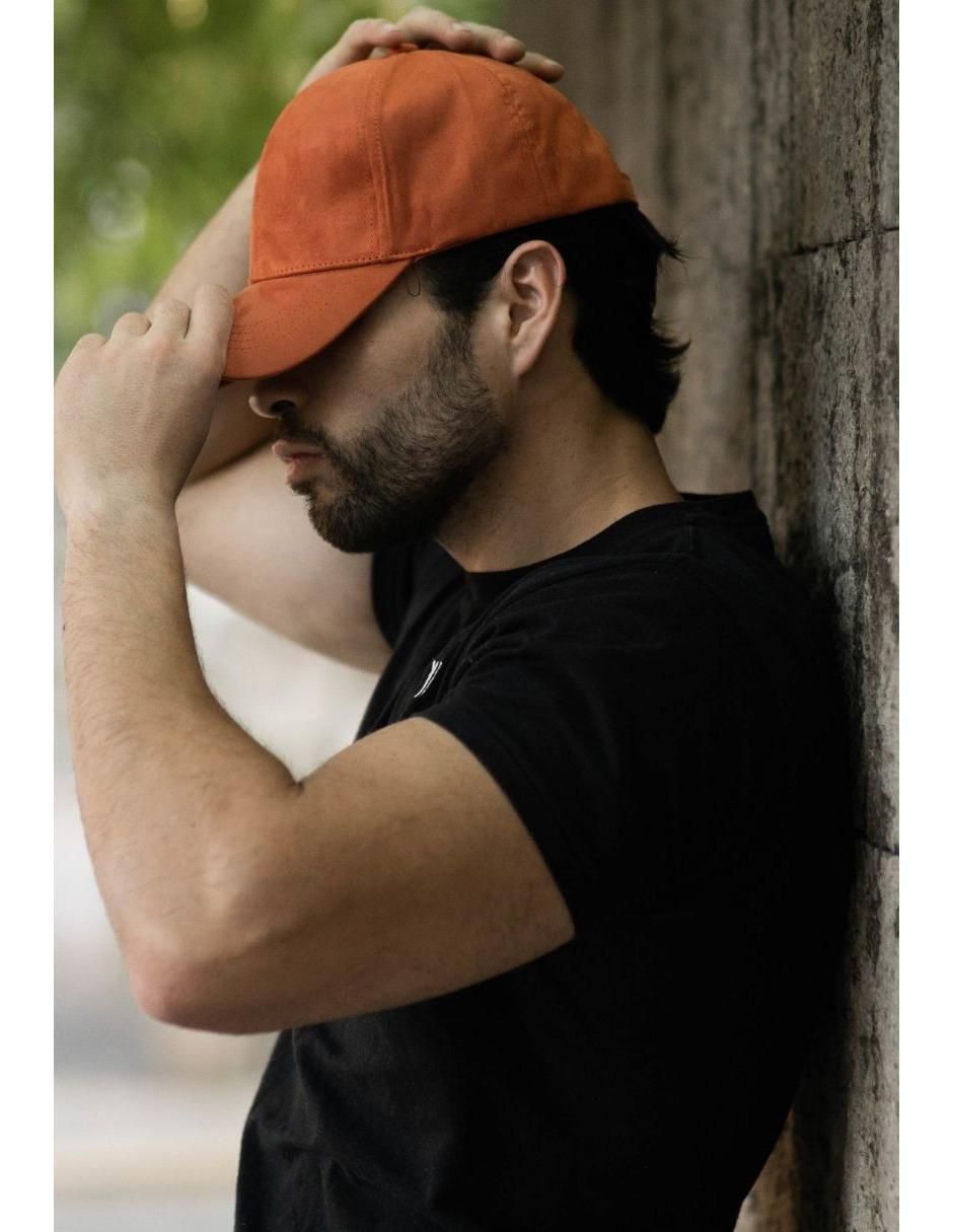 Gorra visera curva hebilla casual para hombre 6