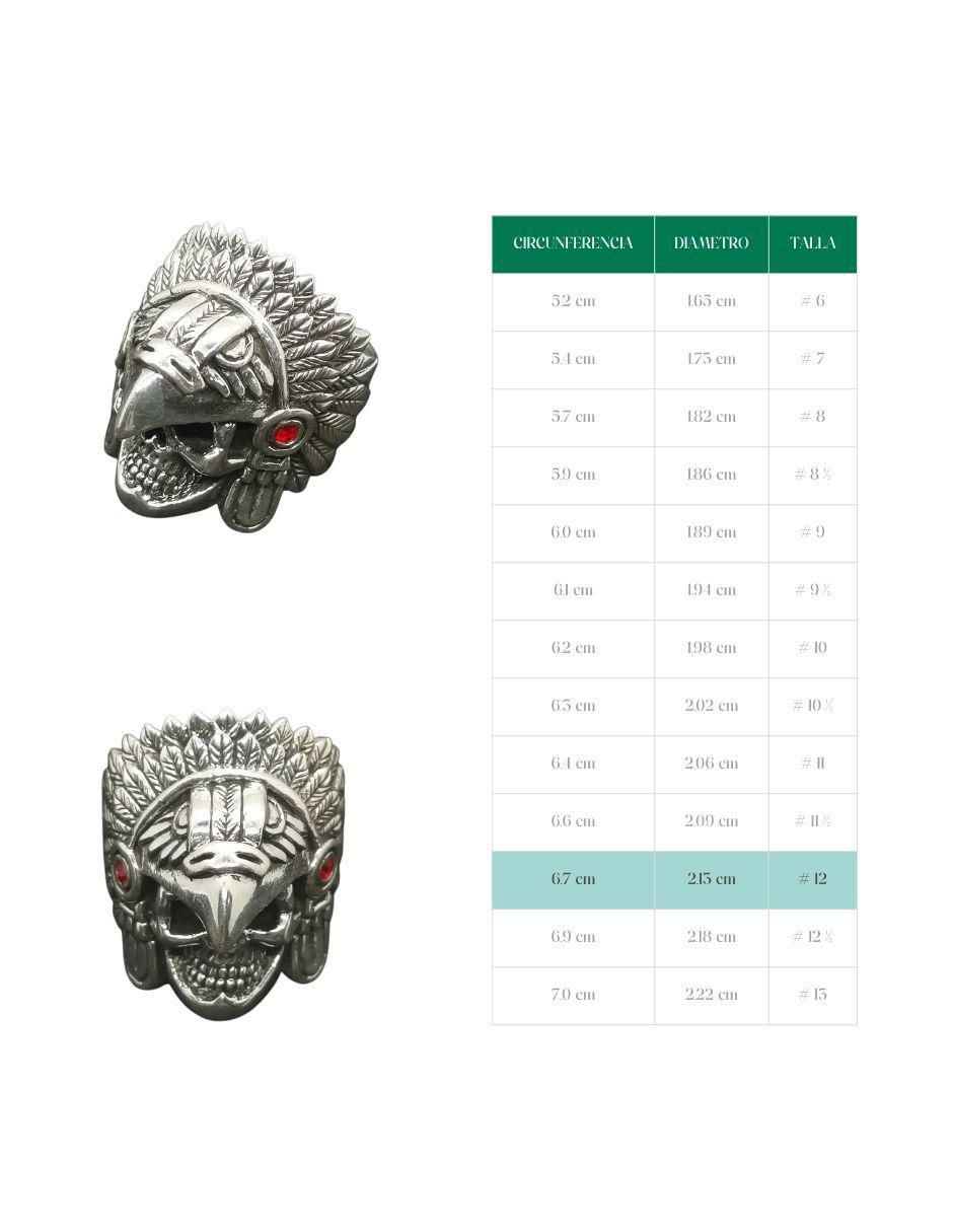 Anillo de calavera Cazador P 925 de plata pulido