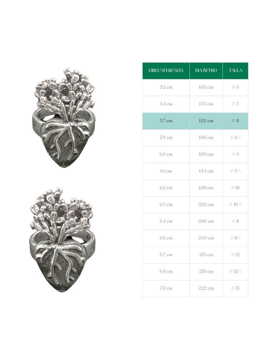 Anillo de corazón P 925 de plata pulido
