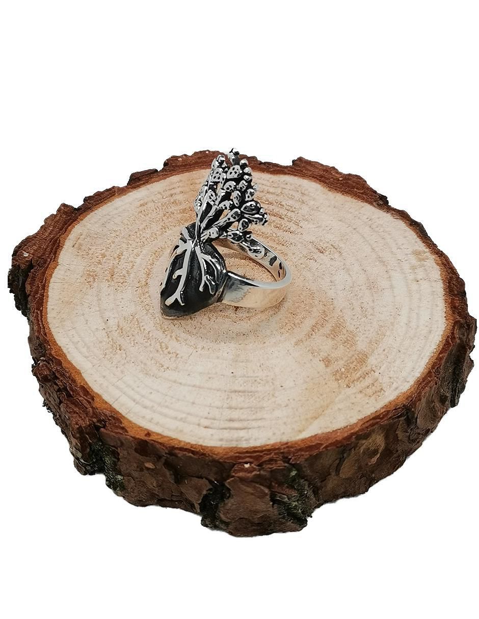 Anillo de corazón P 925 de plata pulido