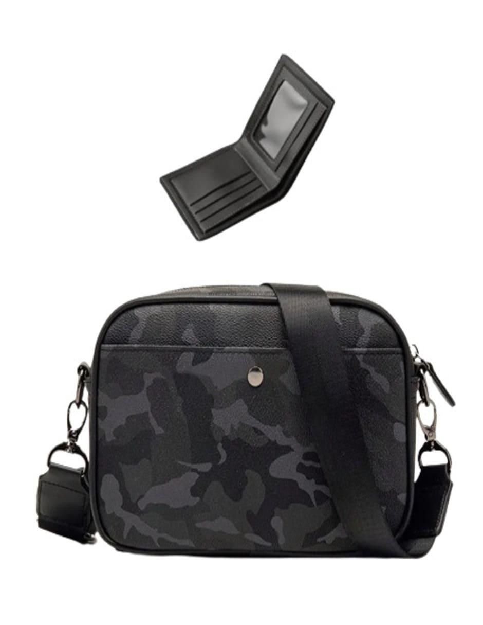 Bolsa messenger de cuero para hombre 1