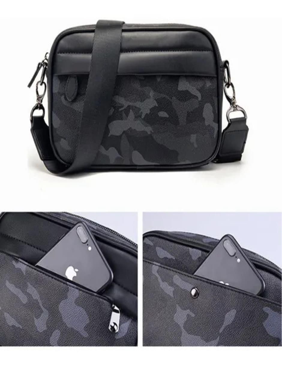 Bolsa messenger de cuero para hombre 2