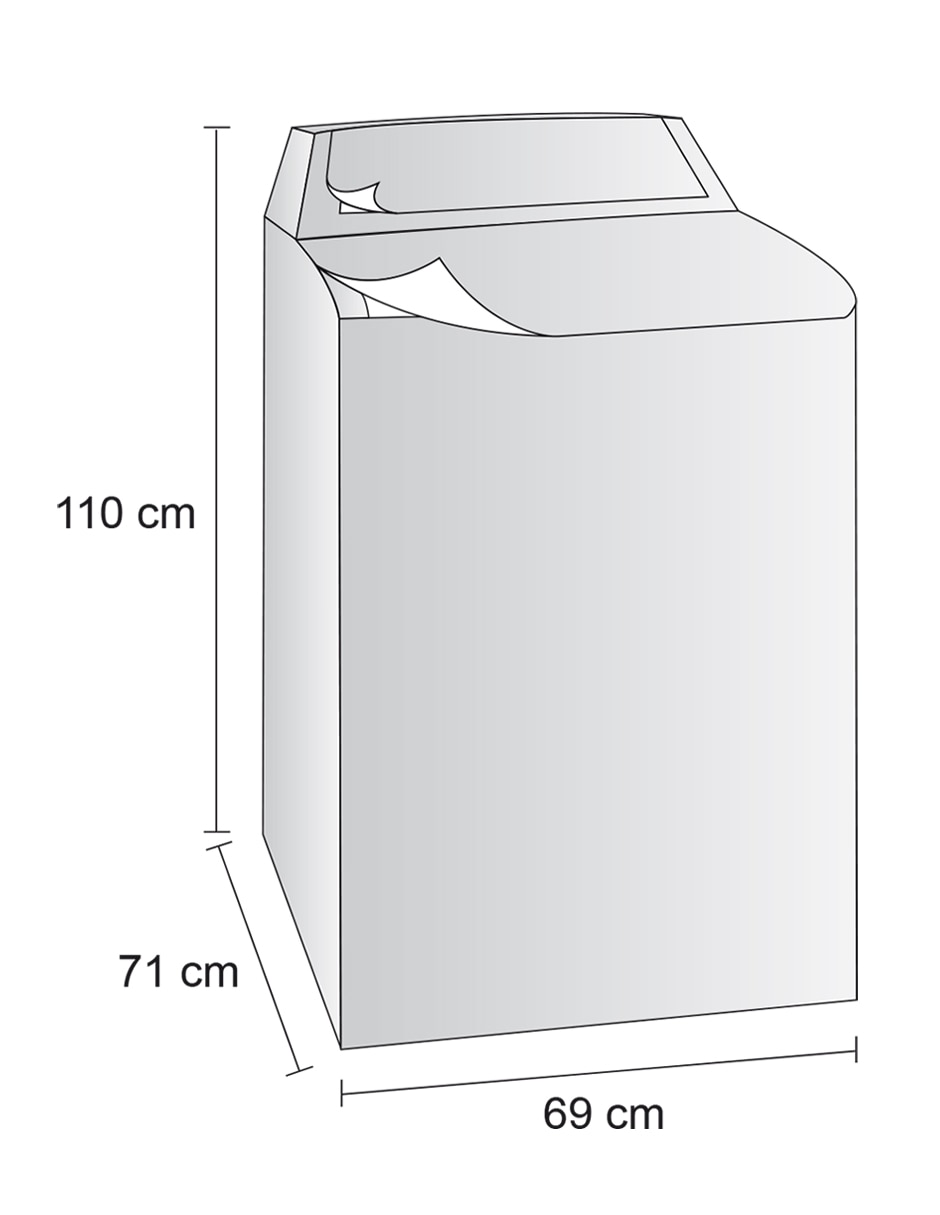 Funda para lavadora Kober compatible con varias marcas 27 kg