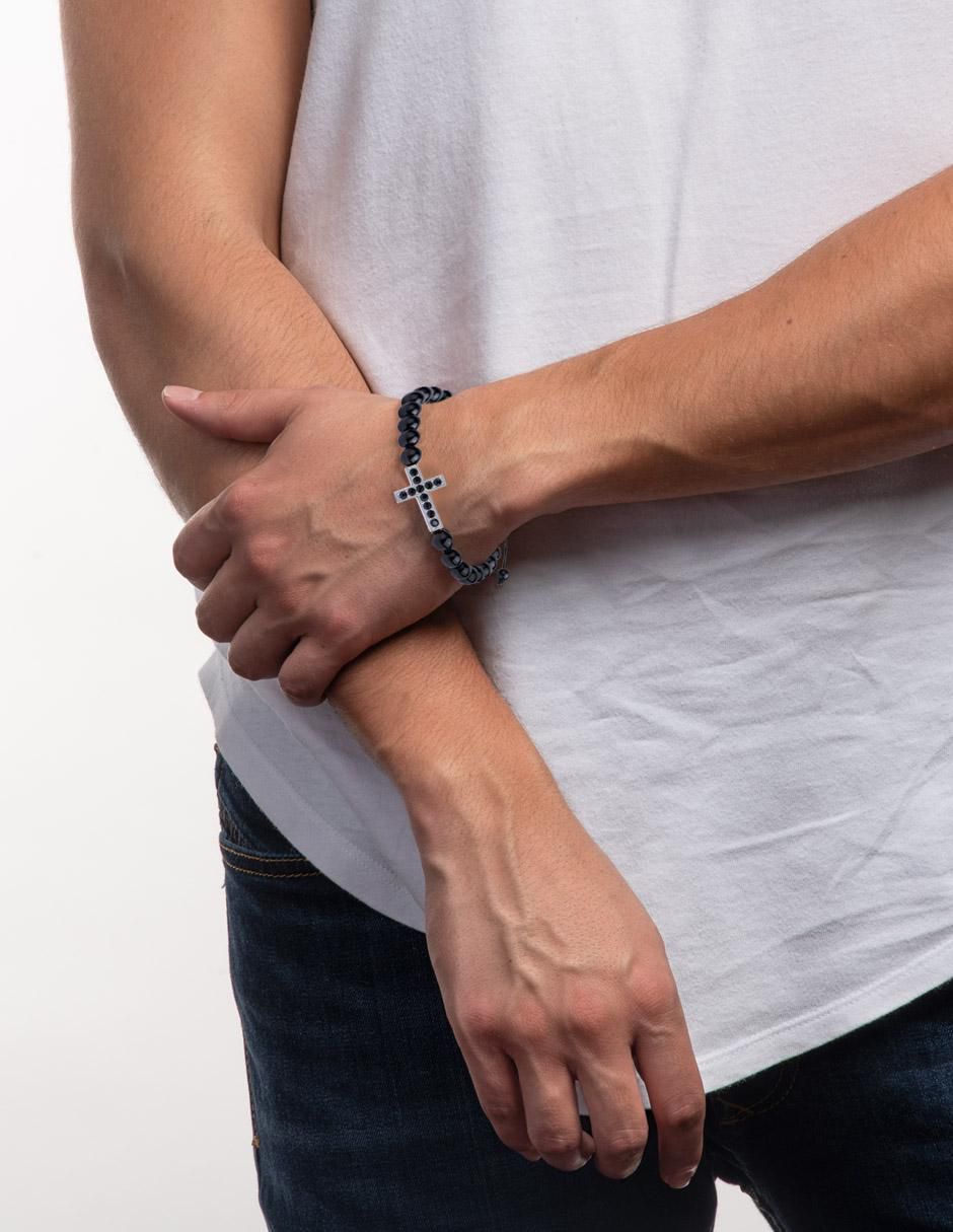 Pulsera con zirconia cúbica acabado brillante 3