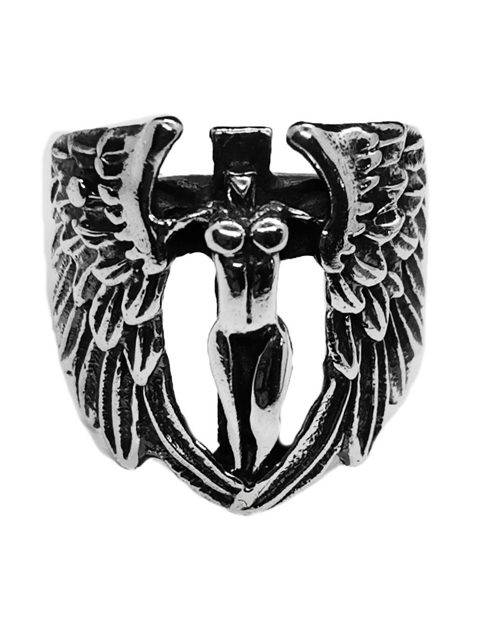 Anillo de ángel Religión P 925 de plata brillante