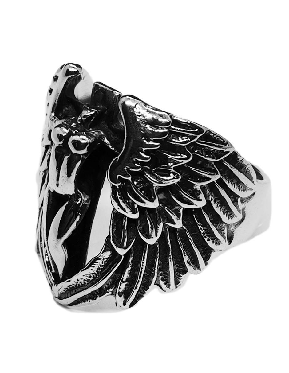 Anillo de ángel Religión P 925 de plata brillante