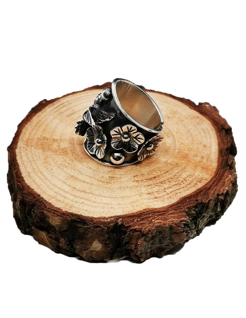 Anillo de colibrí Animales P 925 de plata brillante