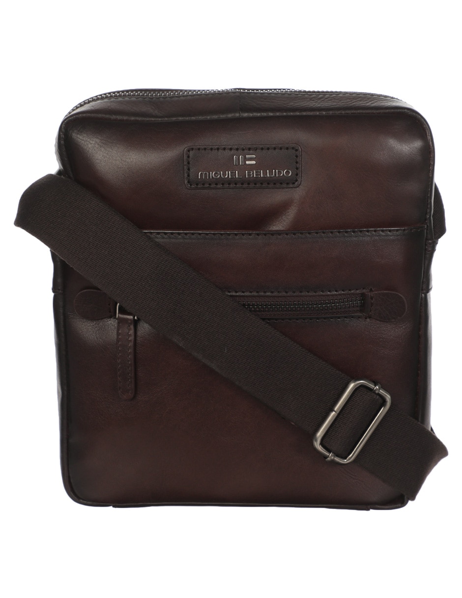 Bolsa messenger Miguel Bellido de piel para hombre