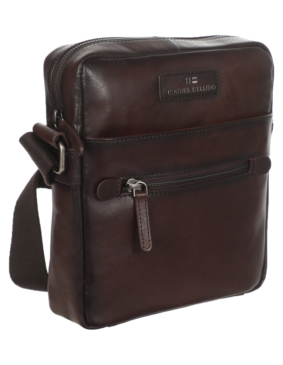 Bolsa messenger Miguel Bellido de piel para hombre
