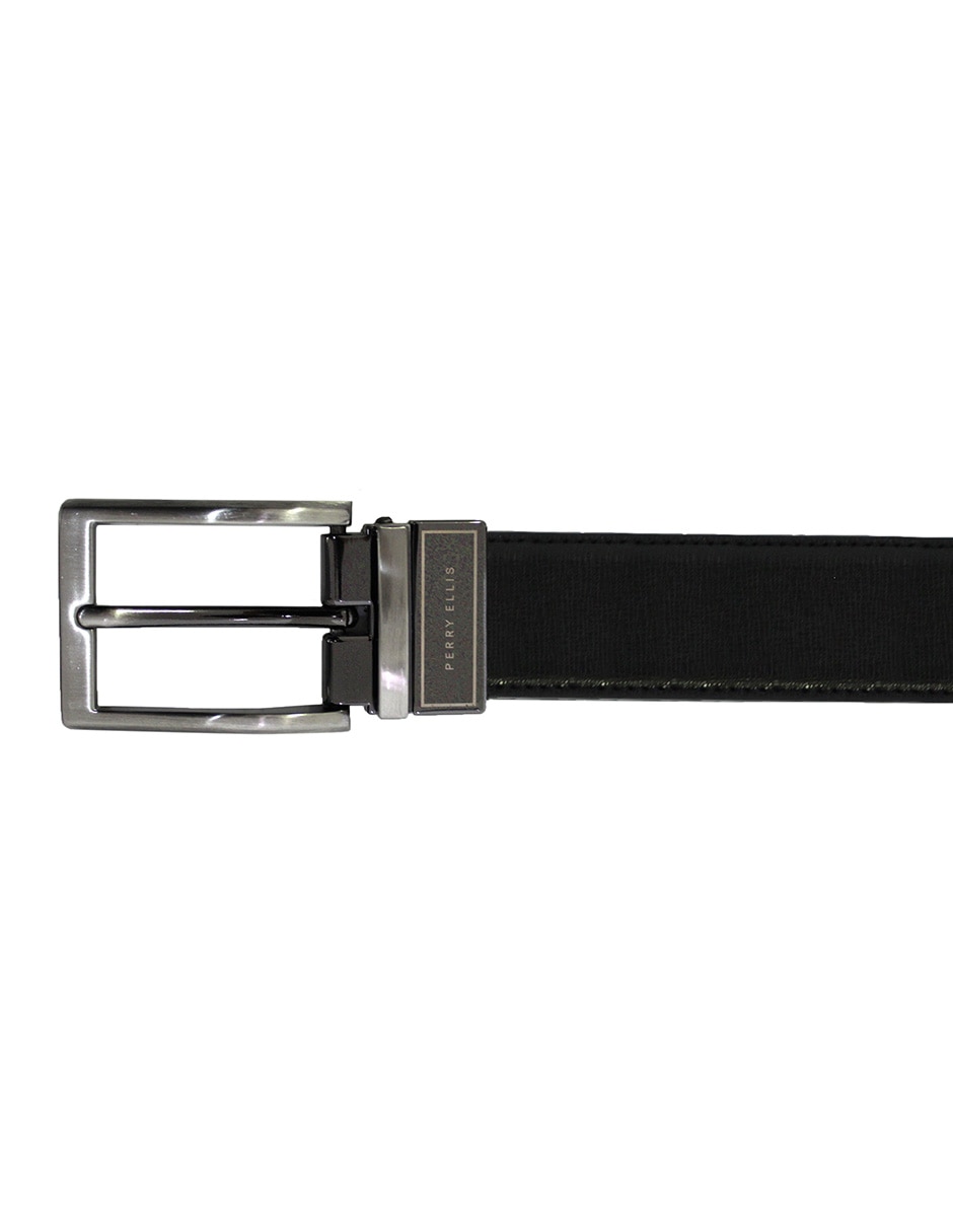 Cinturón Perry Ellis de piel para hombre