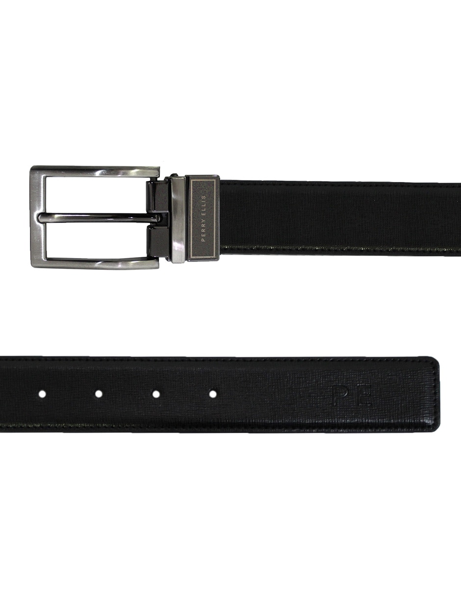 Cinturón Perry Ellis de piel para hombre