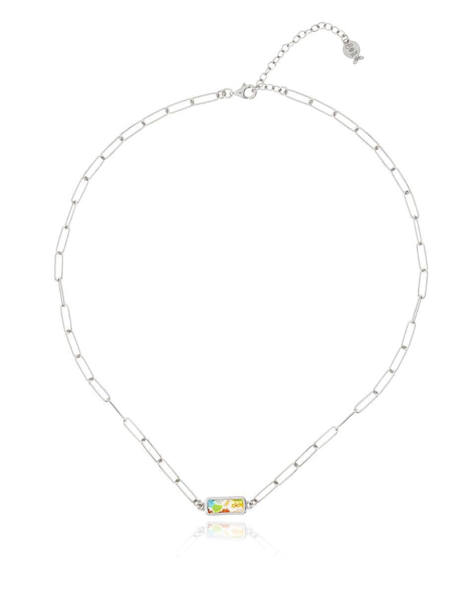 Collar rectangular de plata P 925 Collar rectangular de plata P 925