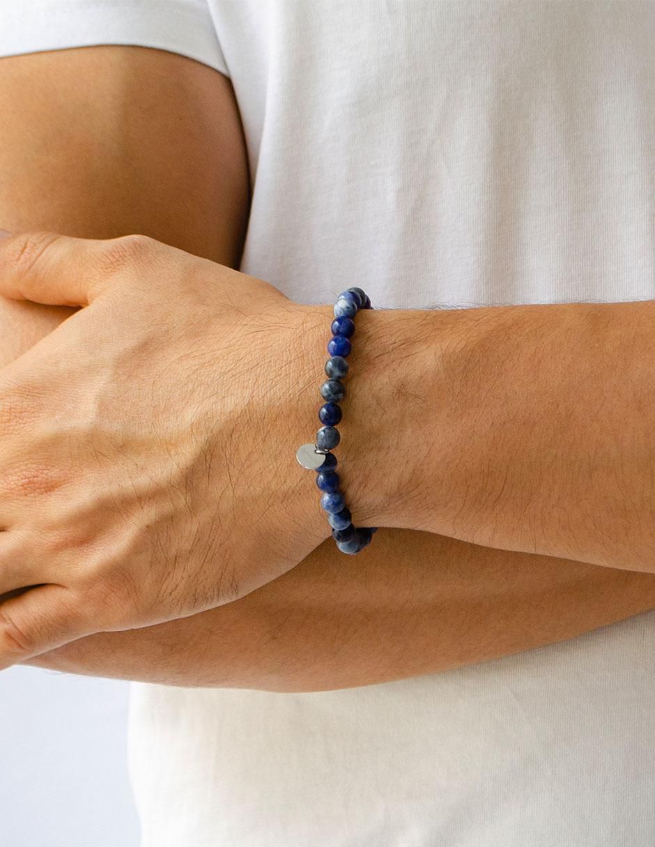 Pulsera con sodalita Budoni acabado liso 3