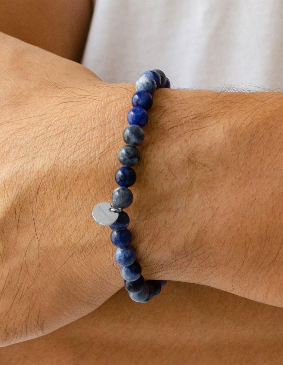 Pulsera con sodalita Budoni acabado liso 4