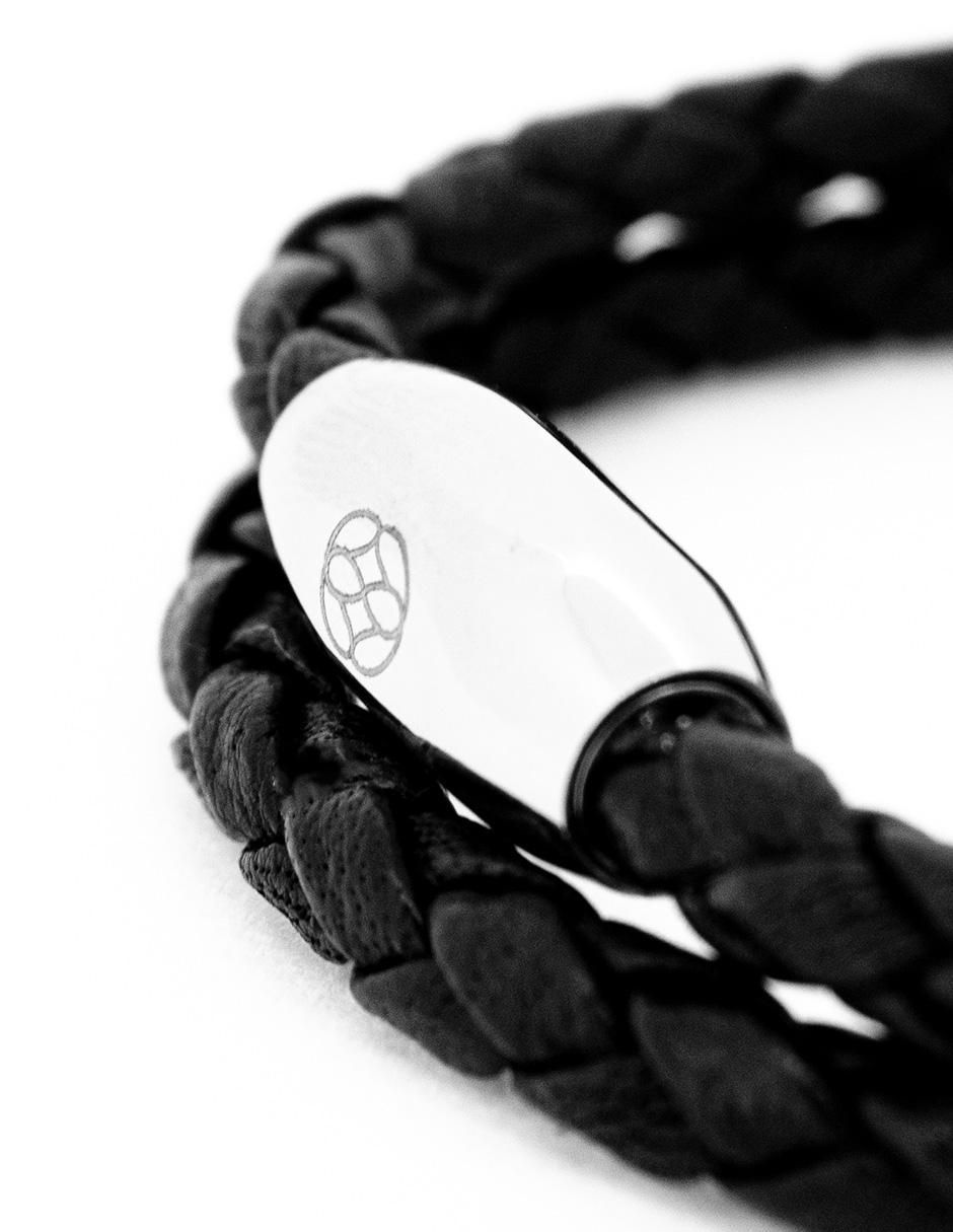 Pulsera de piel Numana acabado liso