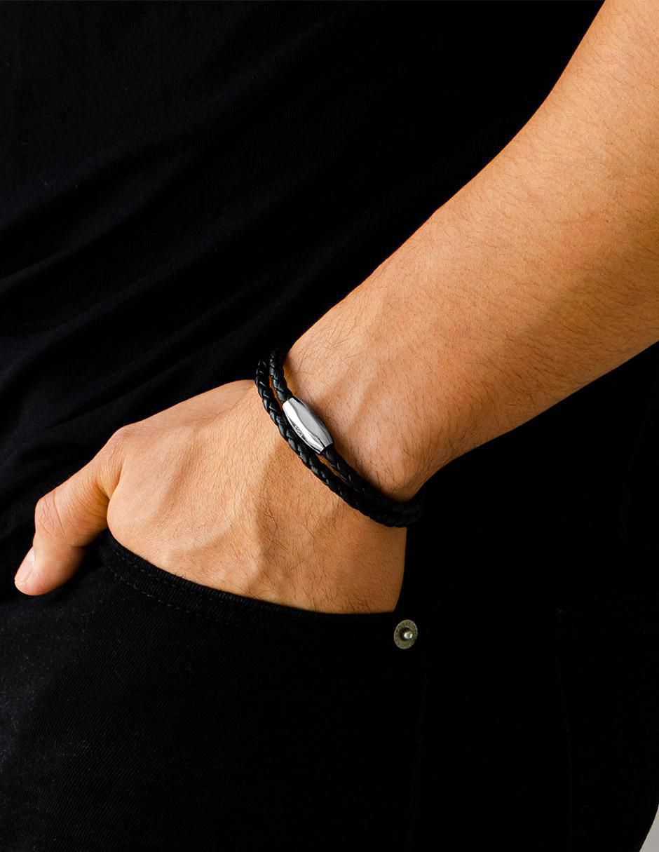 Pulsera de piel Numana acabado liso