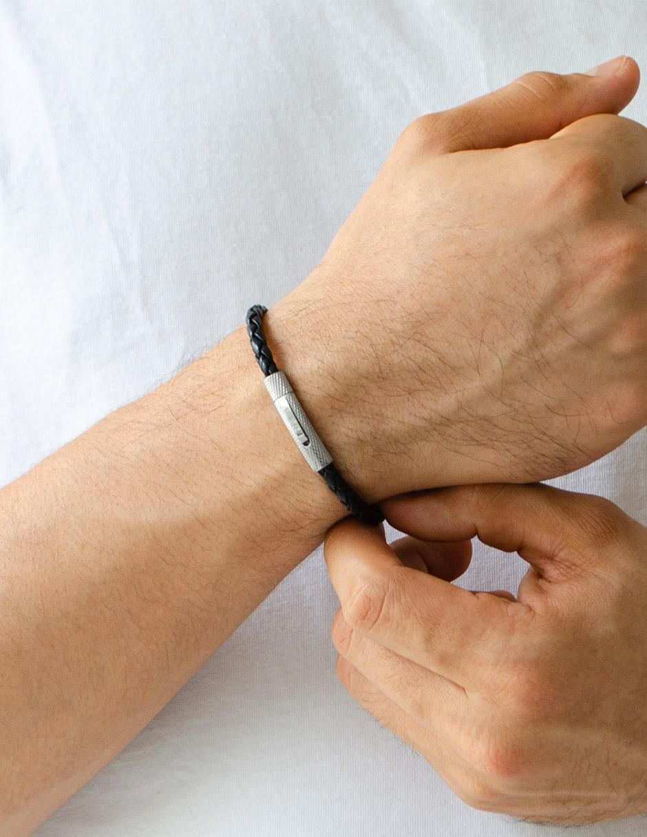 Pulsera de piel Numana acabado liso