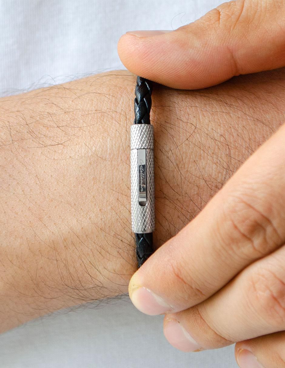 Pulsera de piel Numana acabado liso