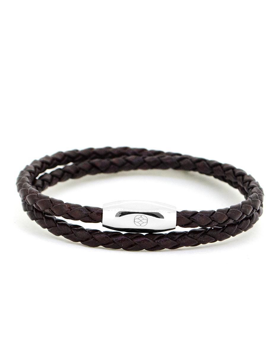 Pulsera de piel Numana acabado liso