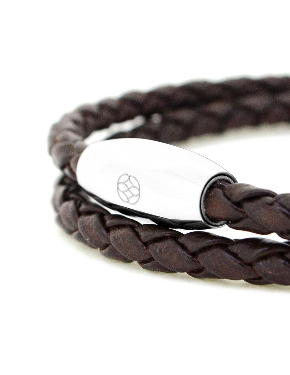 Pulsera de piel Numana acabado liso