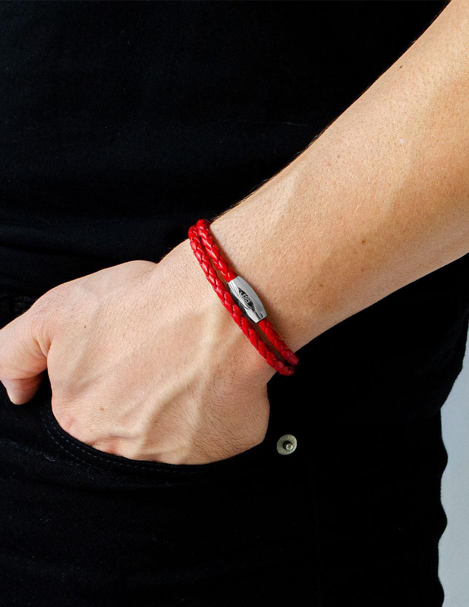 Pulsera de piel Numana acabado liso