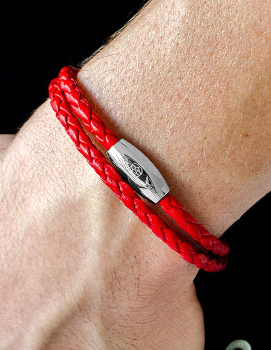 Pulsera de piel Numana acabado liso