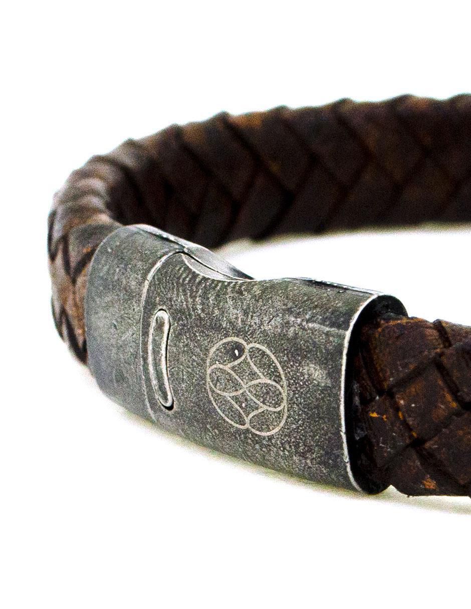 Pulsera de piel Brenva acabado liso