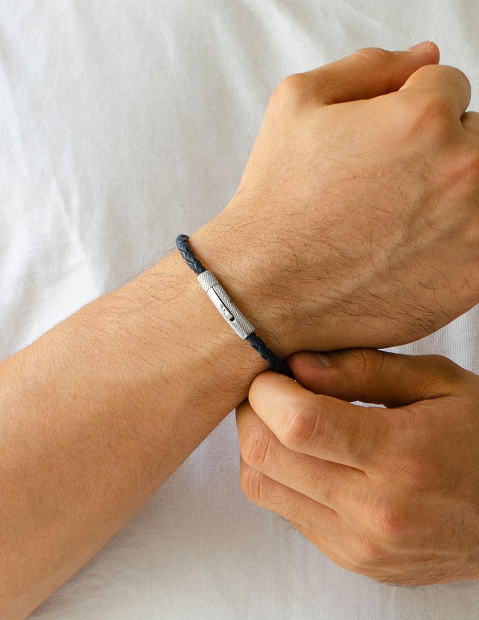 Pulsera de piel Numana acabado liso