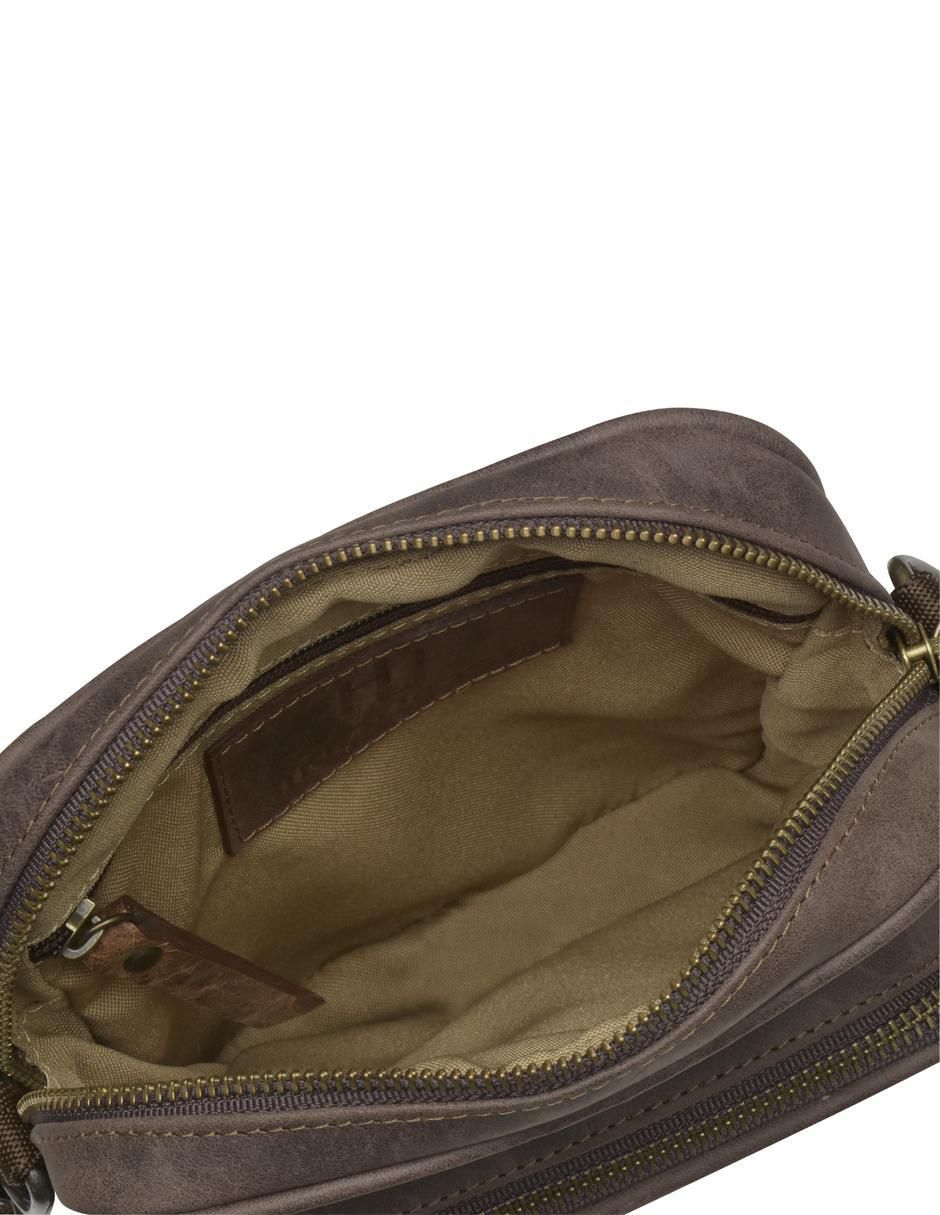 Bolsa messenger de cuero unisex 6