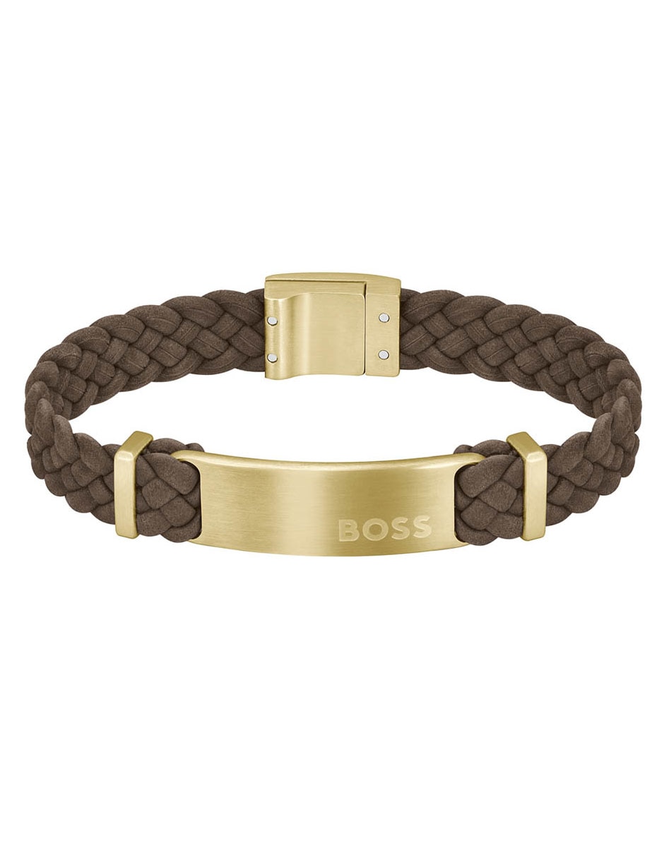 Pulsera de piel con acabado liso Pulsera de piel con acabado liso