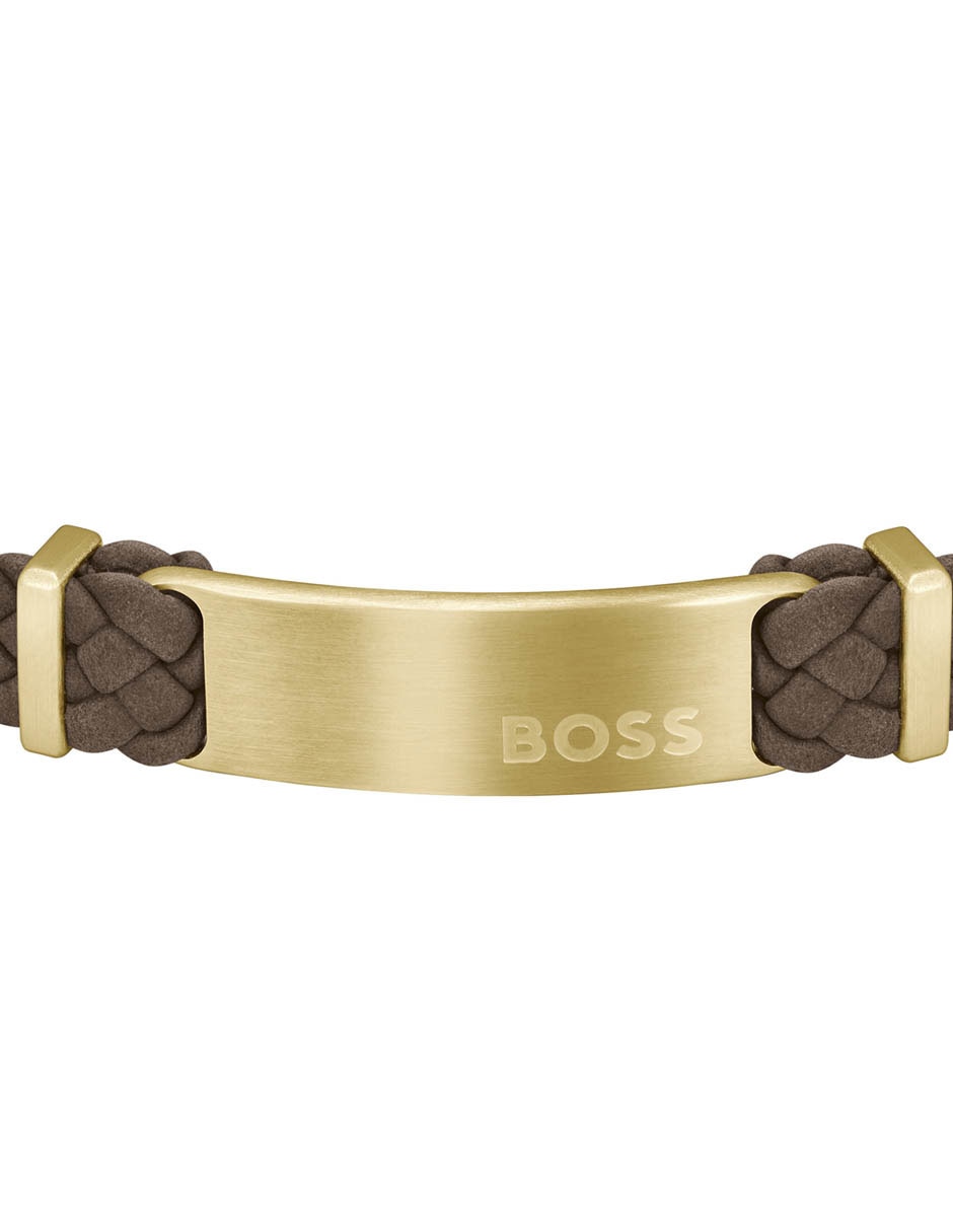 Pulsera de piel con acabado liso 2