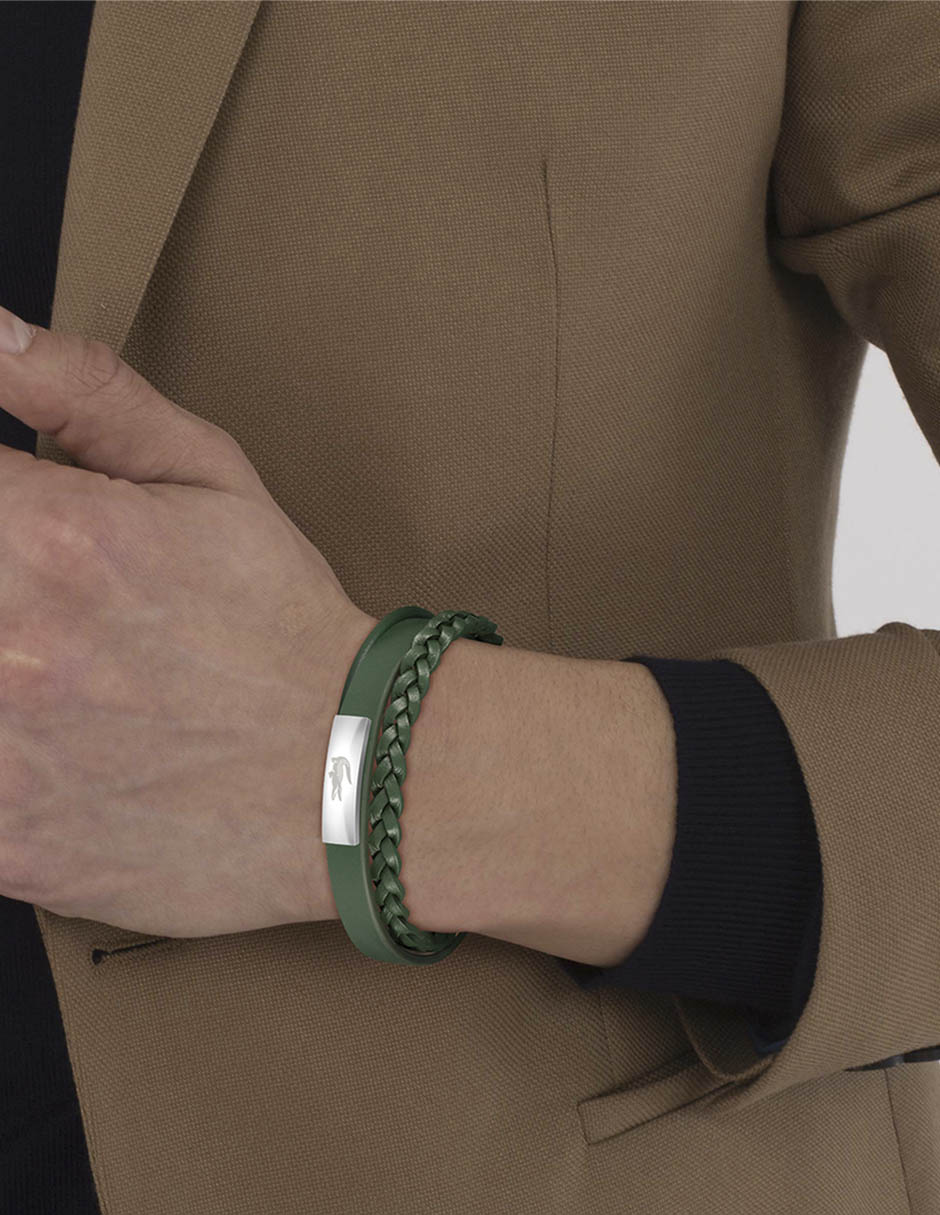Pulsera de piel con acabado liso 3