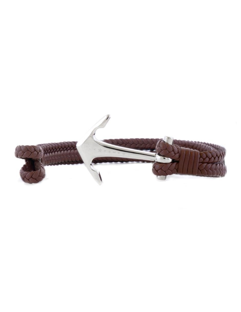 Pulsera de piel Ancora Reloaled acabado brillante Pulsera de piel Ancora Reloaled acabado brillante
