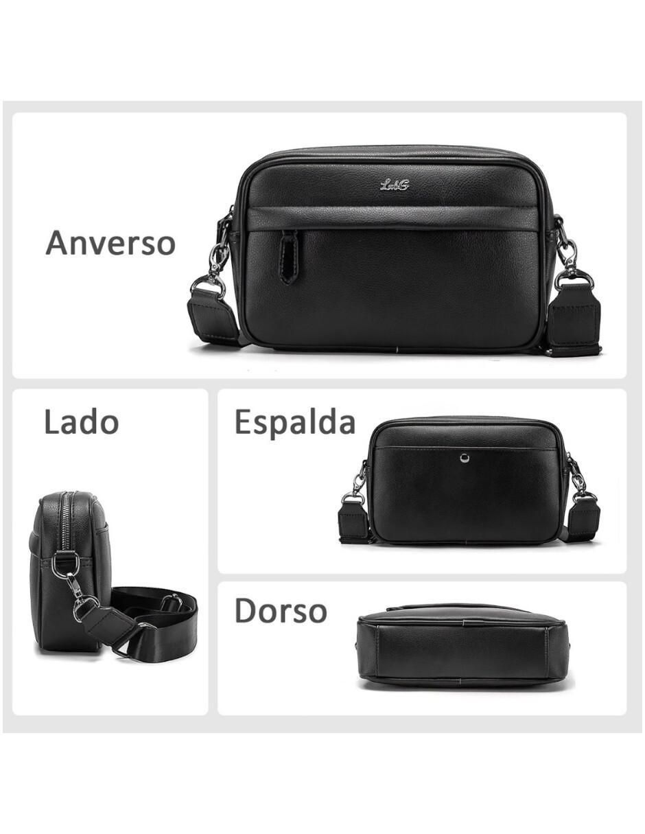 Bolsa bandolera de cuero para hombre