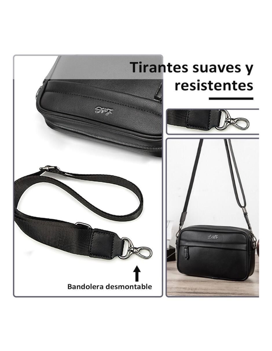Bolsa bandolera de cuero para hombre
