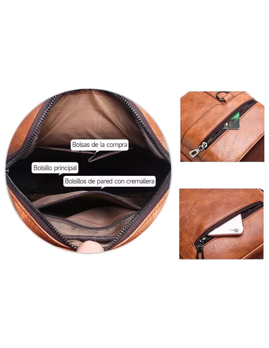 Bolsa crossbody de cuero para hombre