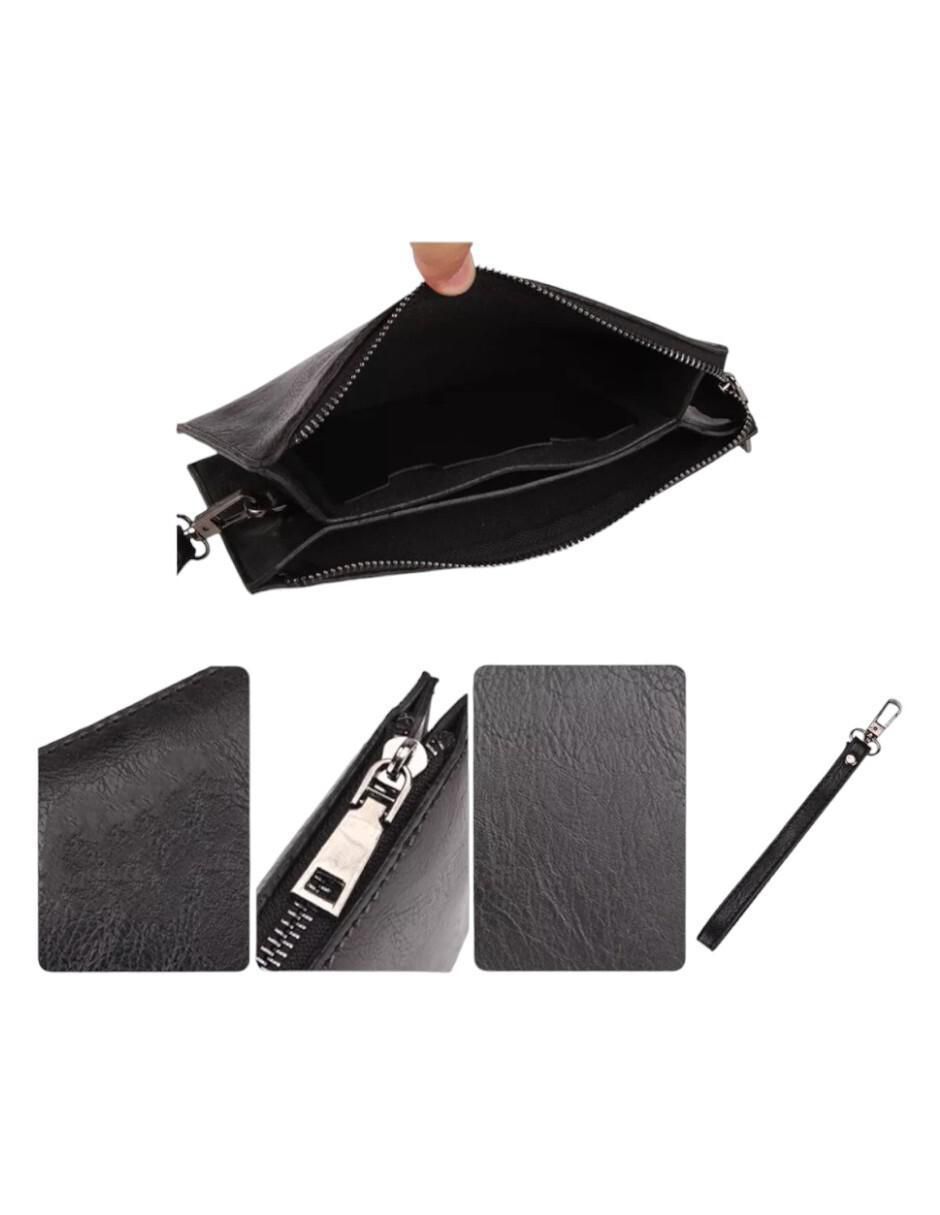 Bolsa bandolera de cuero para hombre