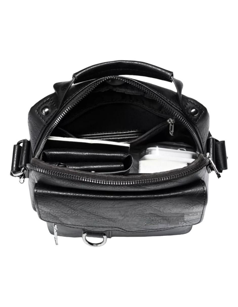 Bolsa bandolera de cuero para hombre
