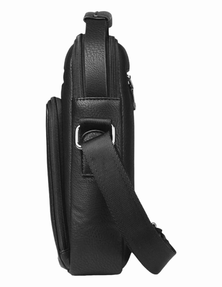 Bolsa bandolera de cuero para hombre