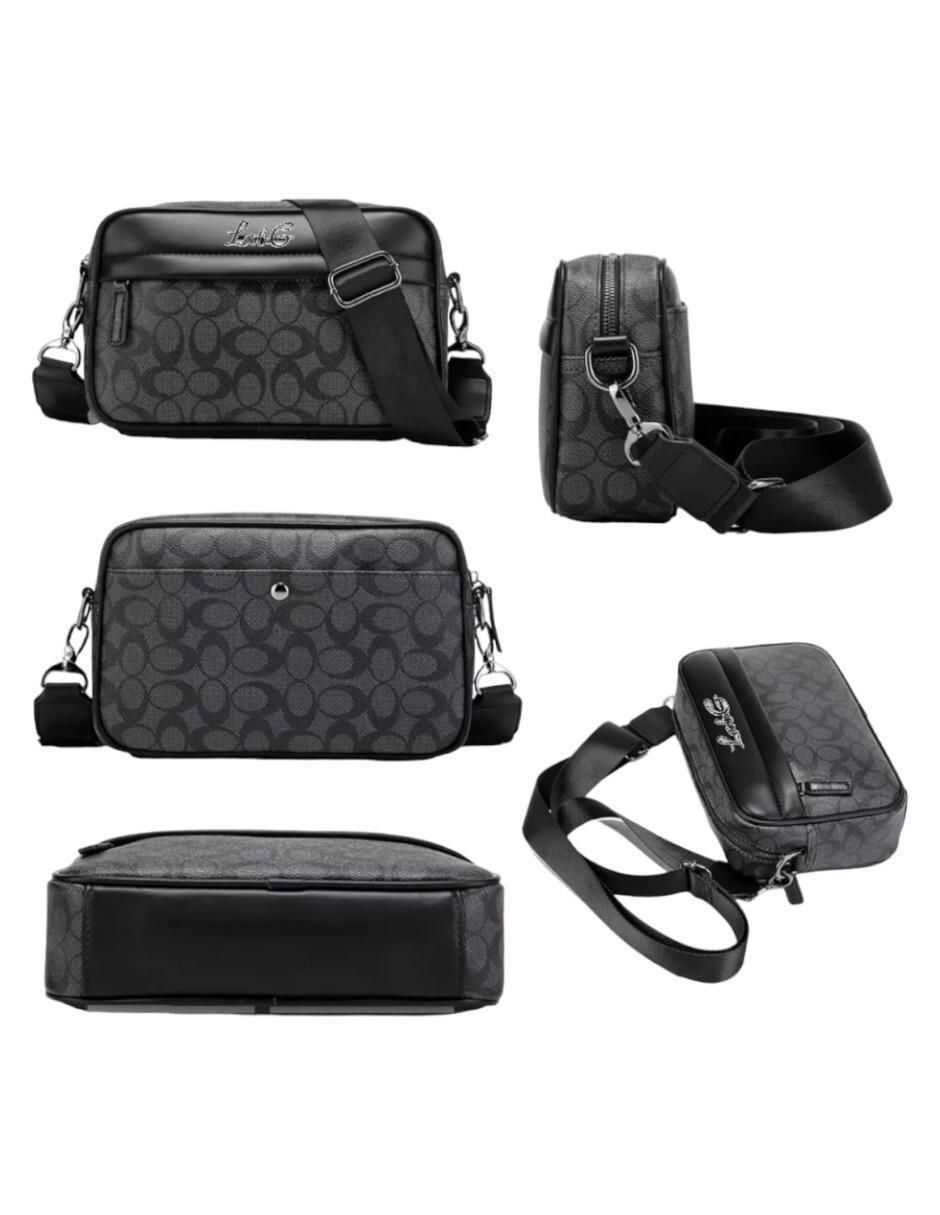 Bolsa bandolera de cuero para hombre